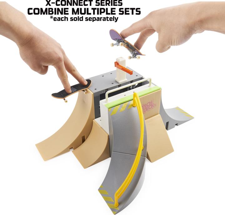 Immagine prodotto Spin Master Deck, Sk8 Garage X-Connect Park Creator, set di rampe personalizzabile e costruibile con speciali (8.27")