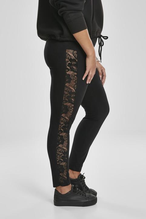 Actual product image Urban Classics Ladies Lace Striped Leggings (XL)