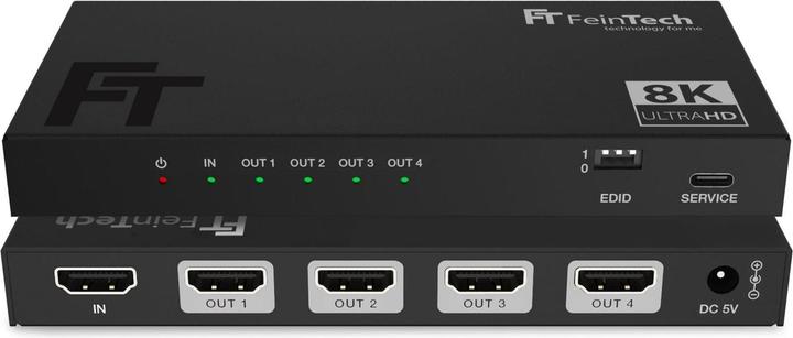 Produktbild FeinTech SP410 HDMI 2.1 Splitter 1 In 4 Out | 4K 120Hz | Downscaler