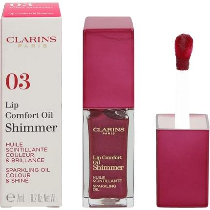Actual product image Clarins Lip Comfort Oil - Shimmer Funky Raspberry 03 (No. 03 - funky raspberry)