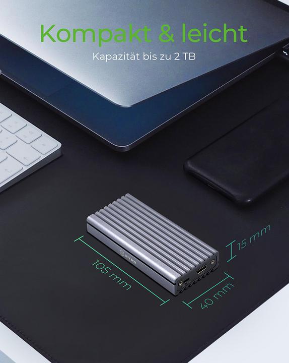 Actual product image Icy Box IB-1817M-C31 (M.2 2280, M.2 2230, M.2 2260, M.2 2242, M.2)