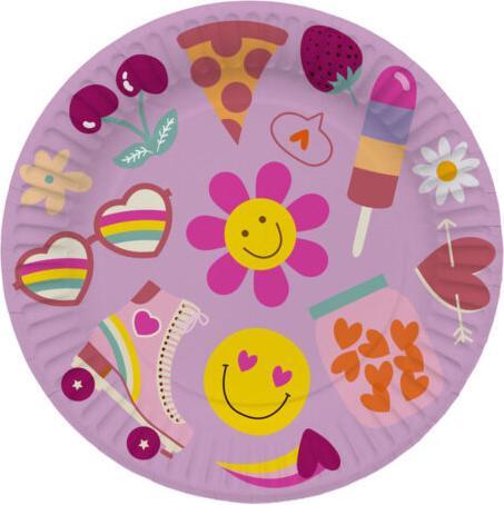 Produktbild Folat Teller Boho Girlz (8 x)