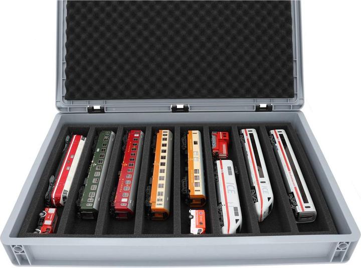Actual product image Feldherr EB22SET - Euro container for model railways, locomotives and vehicles - 8 bars for H0 gauge - l (Plastic)