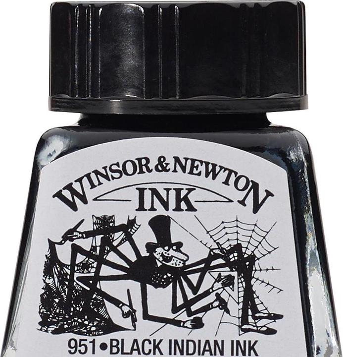 Winsor & Newton 94376905311 (Marker Refill Ink, Black, 14 mm)