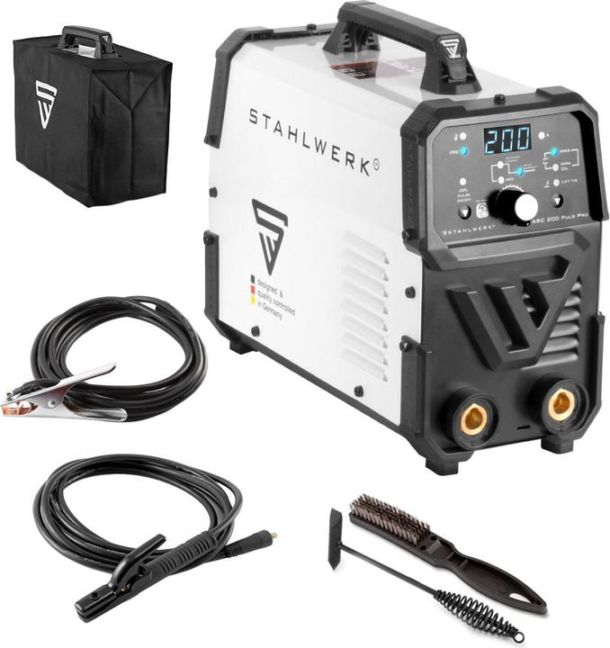Actual product image Stahlwerk Welding machine ARC 200 Puls Pro MMA E Hand Lift TIG pulse function 200 A