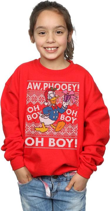Immagine prodotto Disney Donald Duck Christmas Fair Isle Felpa Ragazze (140, 146)