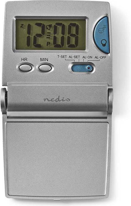 Produktbild Nedis Digital-Schreibtisch-Wecker | Hintergrundbeleuchtung LCD-Anzeige | 1.7 cm | Backlight | Faltba