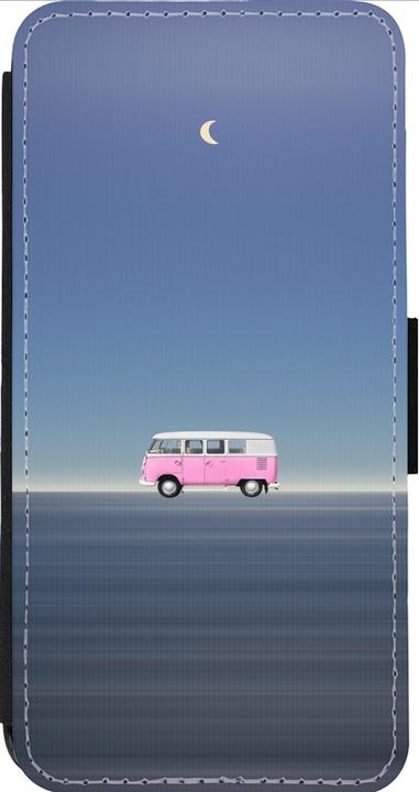 Produktbild PhoneLook Hülle Wallet schwarz Spring 23 pink bus (Apple iPhone 13 Pro Max)