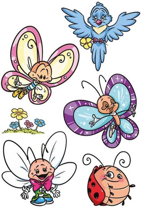 Immagine prodotto Magni Tatuaggio classico a colori Butterfly and Friends