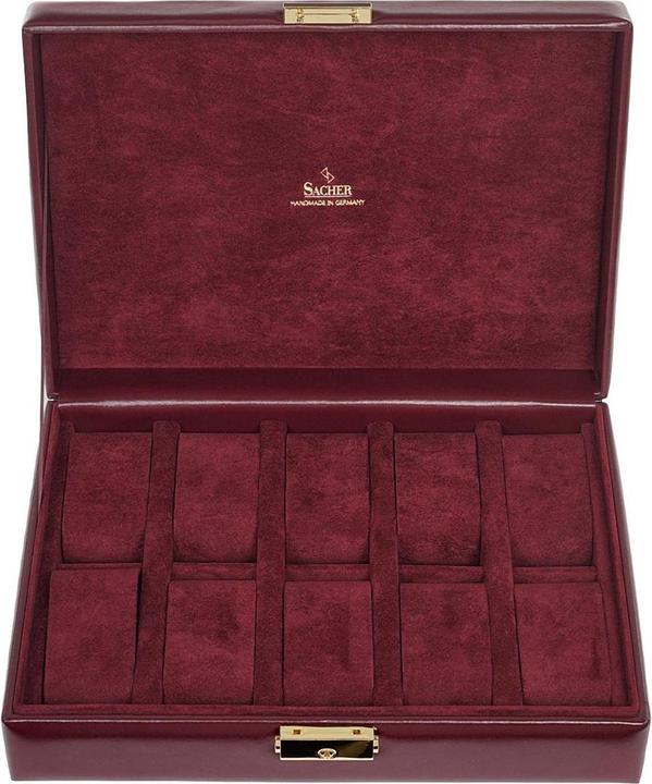 Produktbild Sacher 2018.301.010101 - Uhrenetui für 10 Uhren acuro bordeaux Leder