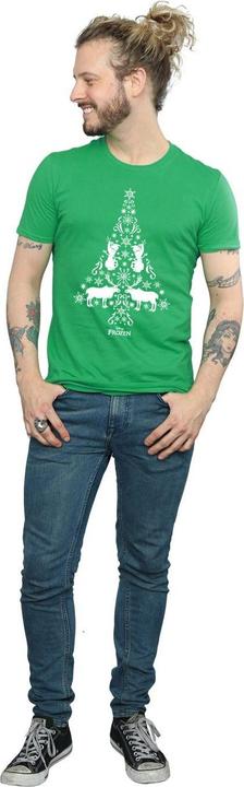 Actual product image Disney Mens Frozen Christmas Tree T-Shirt (S)