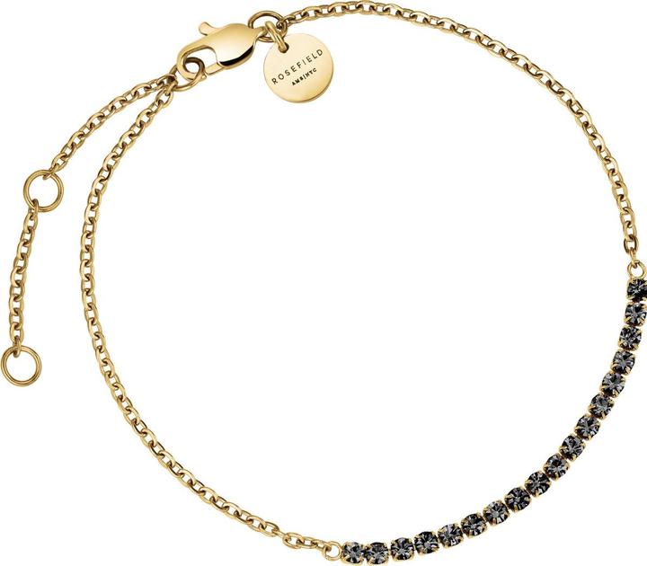 Produktbild Rosefield Tennis Graphite Bracelet Gold Armband (19.50 cm, Edelstahl)