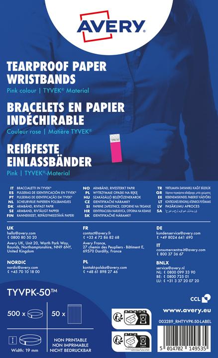 Actual product image Avery Admission tapes (25.60 cm, Paper)