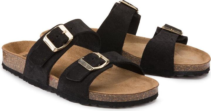 Produktbild La Redoute Collections Pantoletten mit 2 Riemen aus Veloursleder (39)