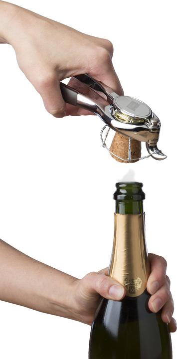 Immagine prodotto Vacu Vin 68625606 Pinze per bottiglie di champagne (Apri champagne)
