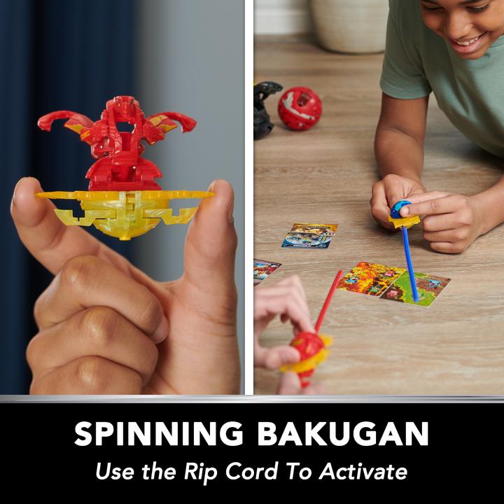 Produktbild Spin Master Bakugan 2023 Starter Pack mit 3 Bakugan (inkl. 1 Special Attack Dragonoid, 2 Core Balls (Nillious un