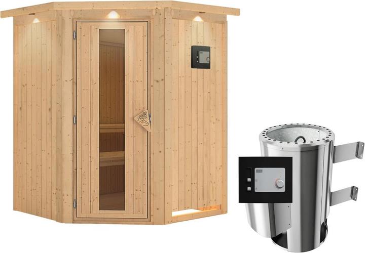 Actual product image Karibu Nanja with roof wreath (Plug & Play 3.6 KW external control)