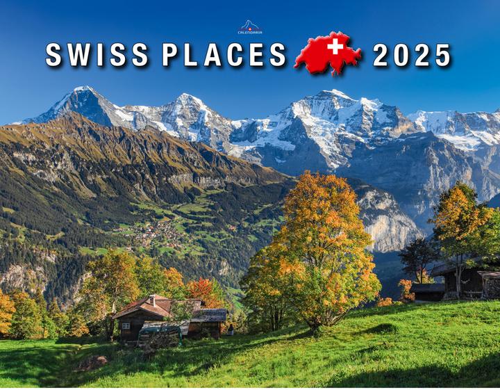 Actual product image Swiss Places 2025 (40 x 31 cm, English, Italian, French, German)