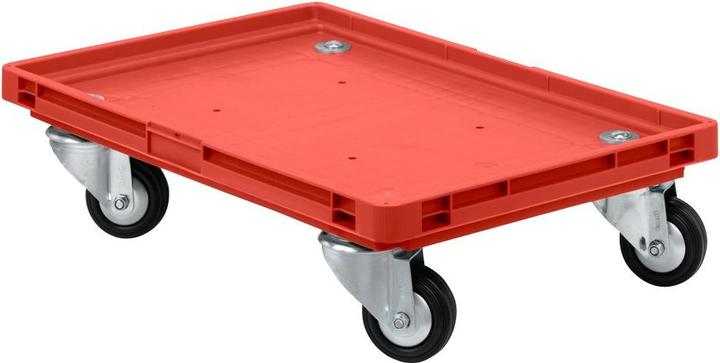 Produktbild Schäfer Shop Roll-Fix, Vollgummi-Rollen, 600 x 400 x 125 mm (200 kg)
