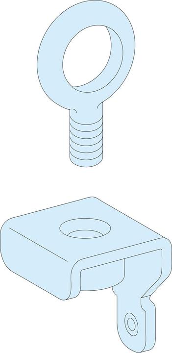 Actual product image Schneider Electric Schneider PrismaSeT-P LVS08700Transport lugs for switch cabinet 4pcs