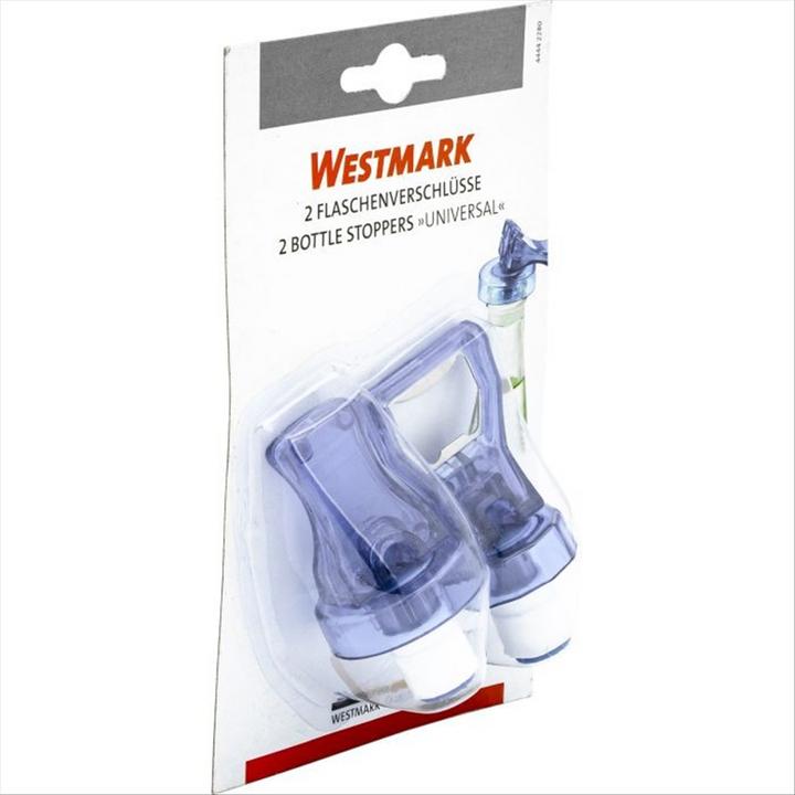 Actual product image Westmark Bottle stoppers- Set 2 pcs. "Universal", 4x4x8 cm (Wine pourer)