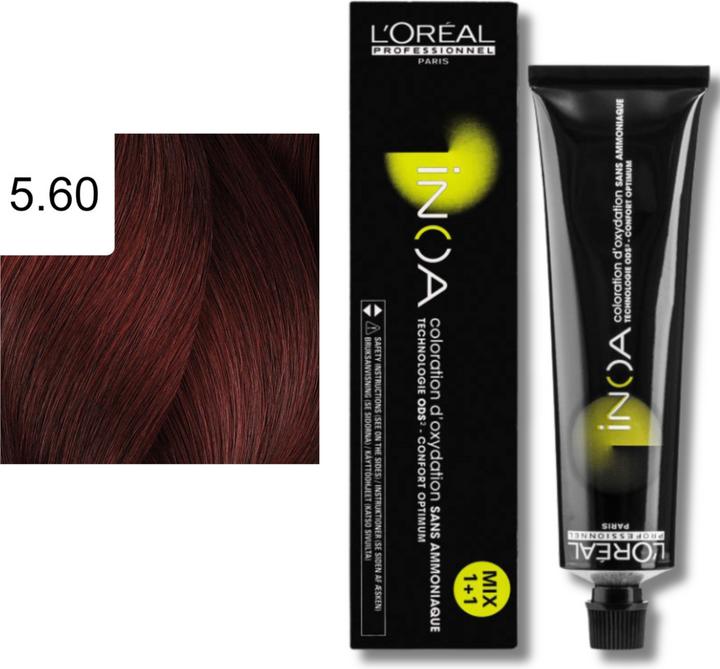 Immagine prodotto L'Oréal Professionnel Colore dei capelli Inoa (5,60 Marrone chiaro Rosso intenso)