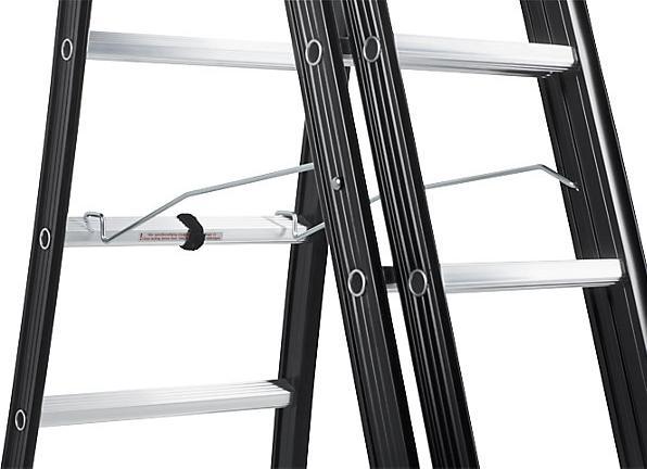 Actual product image Altrex NEVADA multi purpose ladder, 2-part, black, 2 x 12 rungs. (Multi-purpose ladder, 625 cm)