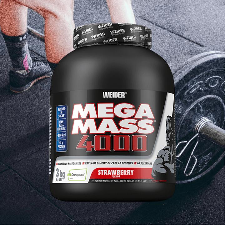 Produktbild Weider Mega Mass 4000 (Erdbeer, 1 Stk., 3000 g)