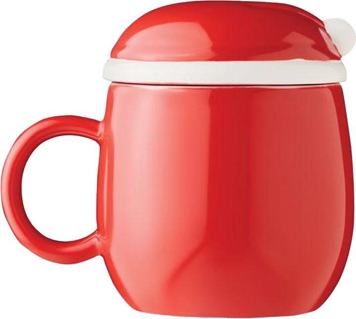 Immagine prodotto MidOcean Babbo Natale Ceramic 370 ml Tazza con Coperchio (370 ml, 1 x)