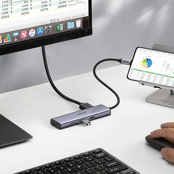 Immagine prodotto Ugreen USB Hub 3.0 (USB-C, 5 Porti)