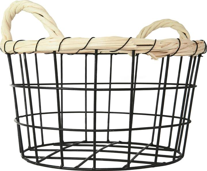 Produktbild Casativo Drahtkörbe mit Bambusrand, 3er Set (3 x)
