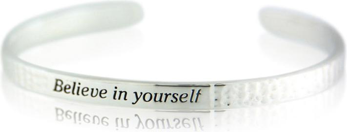Leyda Armspange Believe In Yourself (16 cm, Silber 925)
