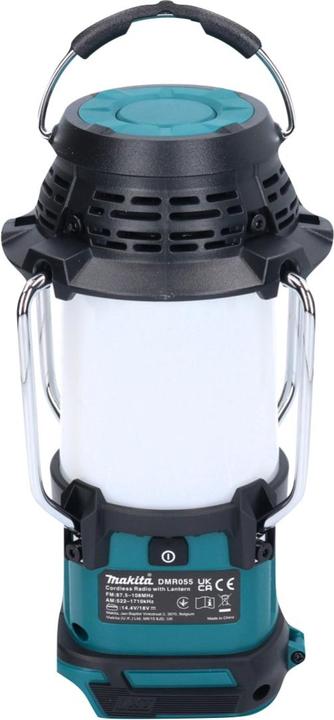 Actual product image Makita DMR055RG1 Cordless Radio FM 18V with 360º Lantern + 1x Battery 6.0Ah + Charger (FM, AM)