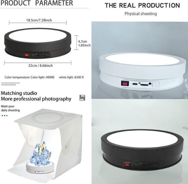 Image du produit MU Classic Plateau tournant électrique à LED 360 (Autres accessoires)