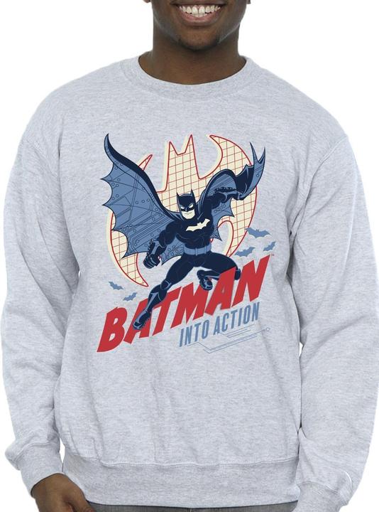 Image du produit Mens Batman Into Action Cotton Sweatshirt (S)