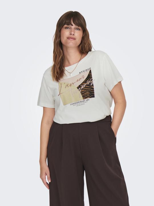 Immagine prodotto Only T-shirt regular fit con scollo rotondo e curve (M)