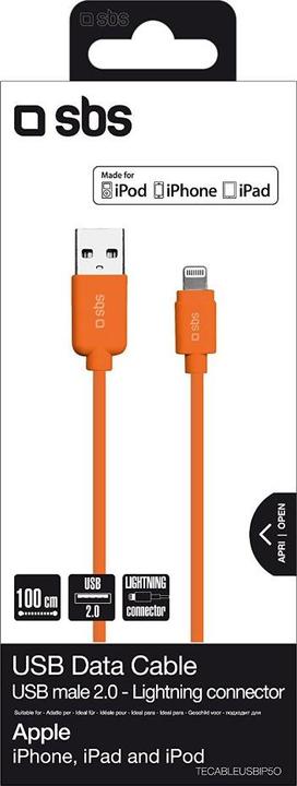 Immagine prodotto SBS Cavo dati USB 2.0 - Apple Lightning (1 m, USB 2.0)