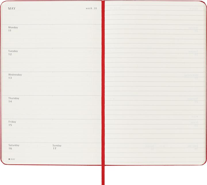 Immagine prodotto Moleskine Agende scolastiche Hard Cover Weekly Notebook (13 x 21 cm, Inglese)