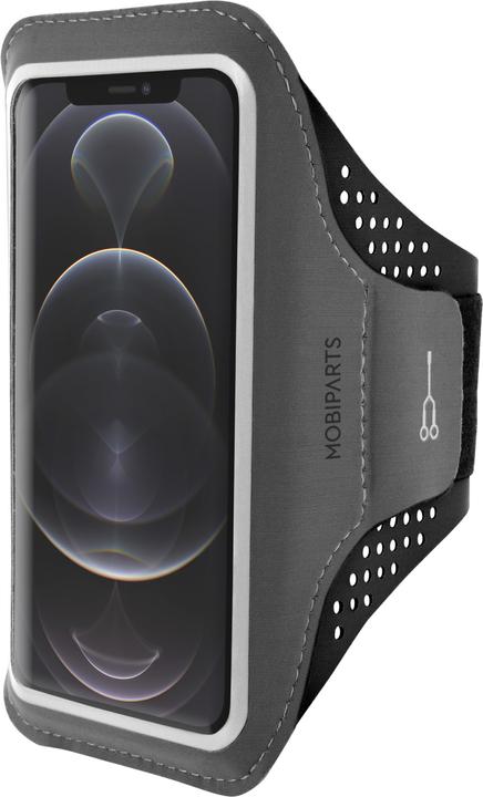 Actual product image Mobiparts Comfort Fit Sport Armband Apple iPhone 12 Pro Max Black