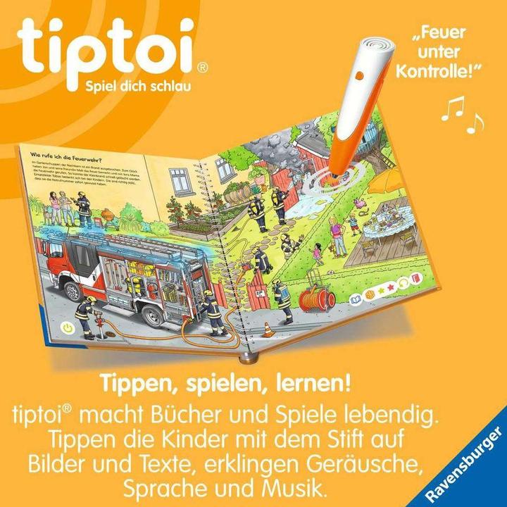 Actual product image tiptoi Bei der Feuerwehr (German, Niklas Böwer, Daniela escape, 2022)