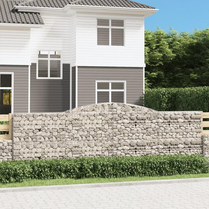 Immagine prodotto VidaXL Gabionen mit Hochbogen 9 Stk. 400x30x120/140cm Verzinktes Eisen