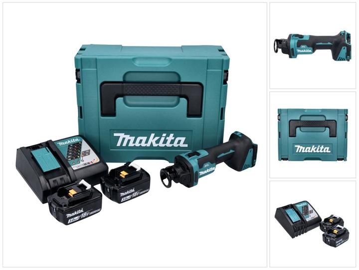 Image du produit Makita DCO 181 RFJ Trancheuse rotative sans fil 18 V 32000 tr/min Brushless + 2x batterie 3.0 Ah + chargeur
