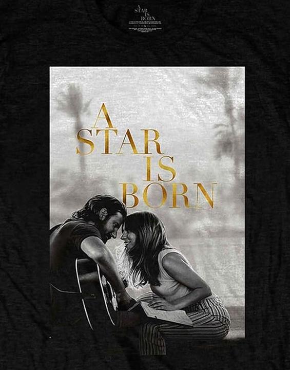 Image du produit A Star Is Born T-Shirt coton unisexe adulte Jack & Ally Movie Poster (L)