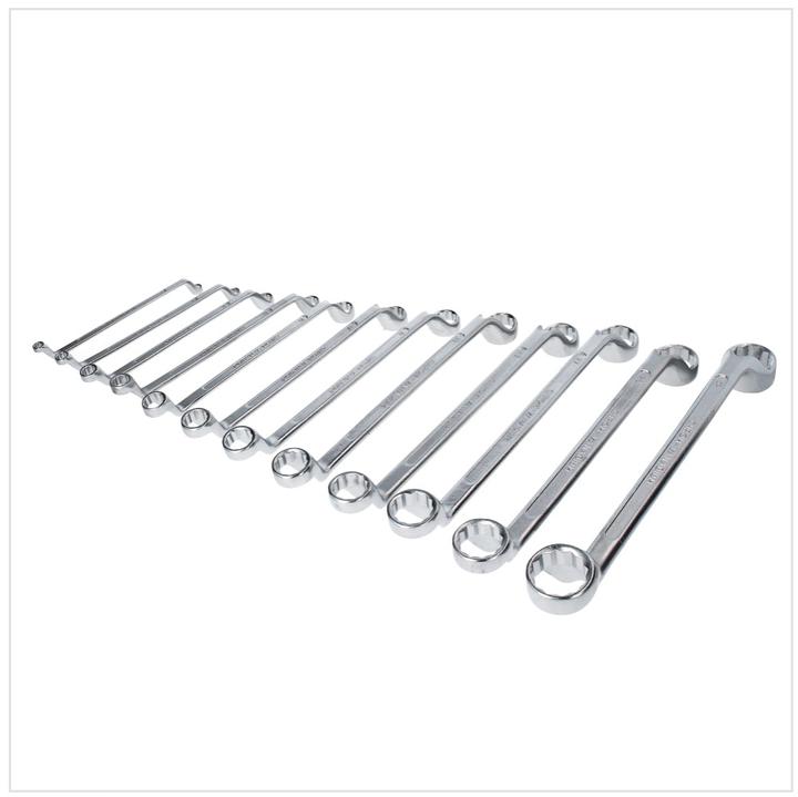 Actual product image BGS Set di 12 Chiavi a doppio anello, a gomito SW 6 x 7 - 30 x 32 mm ( 1214 ) (19 mm, 6 mm, 12 mm, 24 mm, 14 mm, 22 mm, 16 mm, 23 mm, 10 mm, 21 mm, 18 mm, 27 mm, 7 mm, 17 mm, 11 mm, 15 mm, 26 mm, 30 mm, 8 mm, 28 mm, 9 mm, 29 mm, 13 mm, 20 mm, 25 mm)