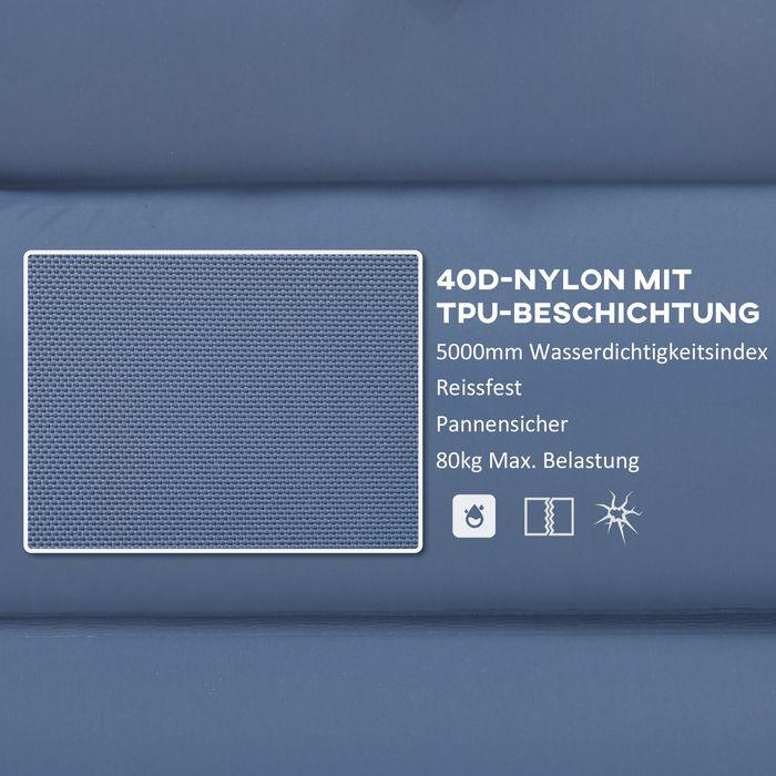 Immagine prodotto Swisshandel24 Materassino gonfiabile, materassino da campeggio, idrorepellente, resistente agli strappi, con