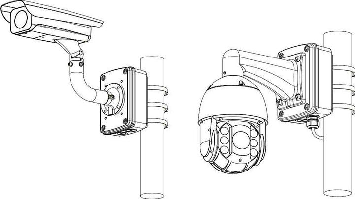 Immagine prodotto Dahua Tecnologia PFA126 Scatola di montaggio per telecamere di sorveglianza (Kit di montaggio)