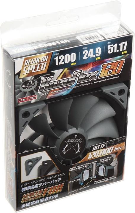 Image du produit Scythe Ventilateur de boîtier Kaze Flex 120mm RPM Re (120 mm, 1 x)