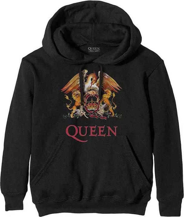 Immagine prodotto Queen Rockoff Trade - Felpa con cappuccio Classic Crest da uomo, nero (nero), X (taglia: X-Large) (XL)