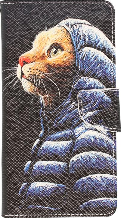 Actual product image PhoneLook Fourre Premium Wallet flip fermeture magnétique et porte-carte Chat en doudoune (Apple iPhone 13)
