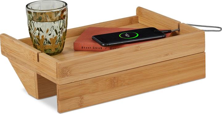 Actual product image Relaxdays Bed tray (33 x 24 x 10 cm)